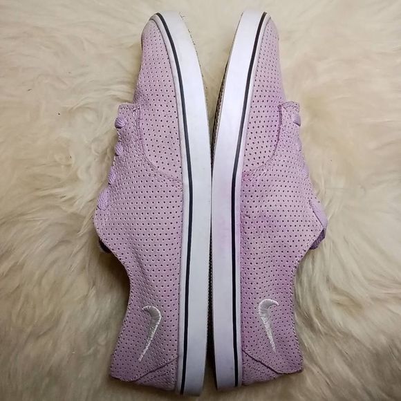 Nike Braata Lite Sneaker Lavender Purple Perforated Suede Low Skater Size 8.5 - Picture 5 of 8